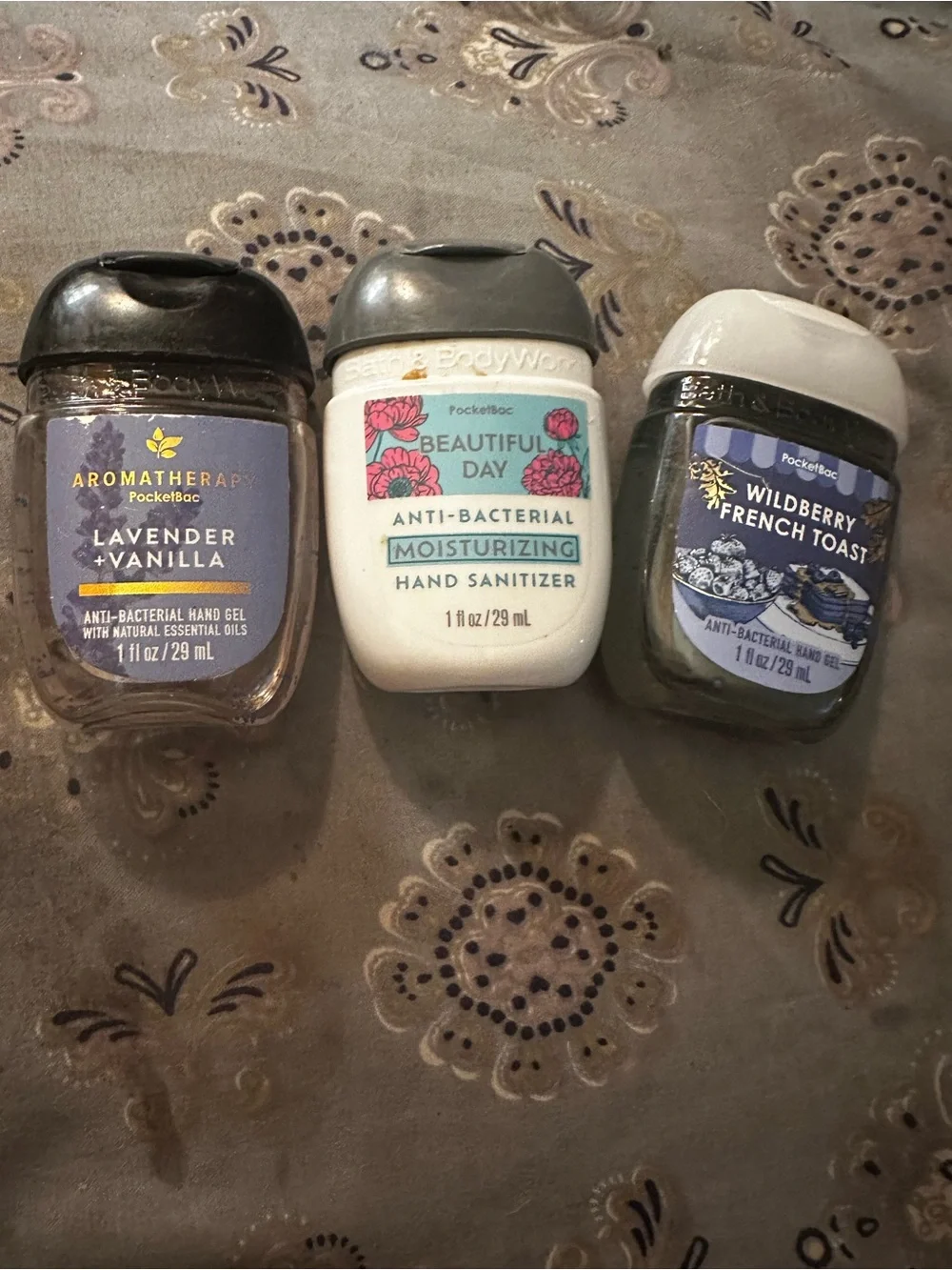Bath & Body Works PocketBac Hand Sanitizer Trio - White, Purple, Blue